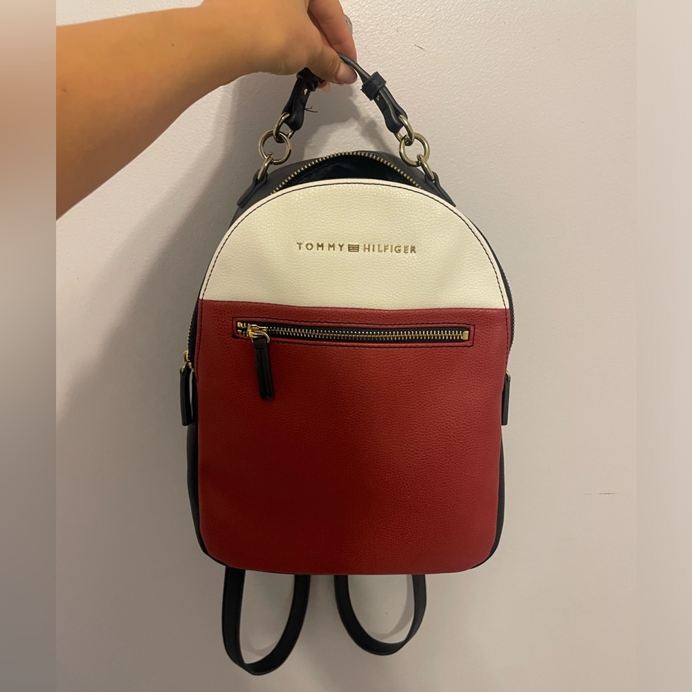 Tommy Hilfiger Leather Backpack